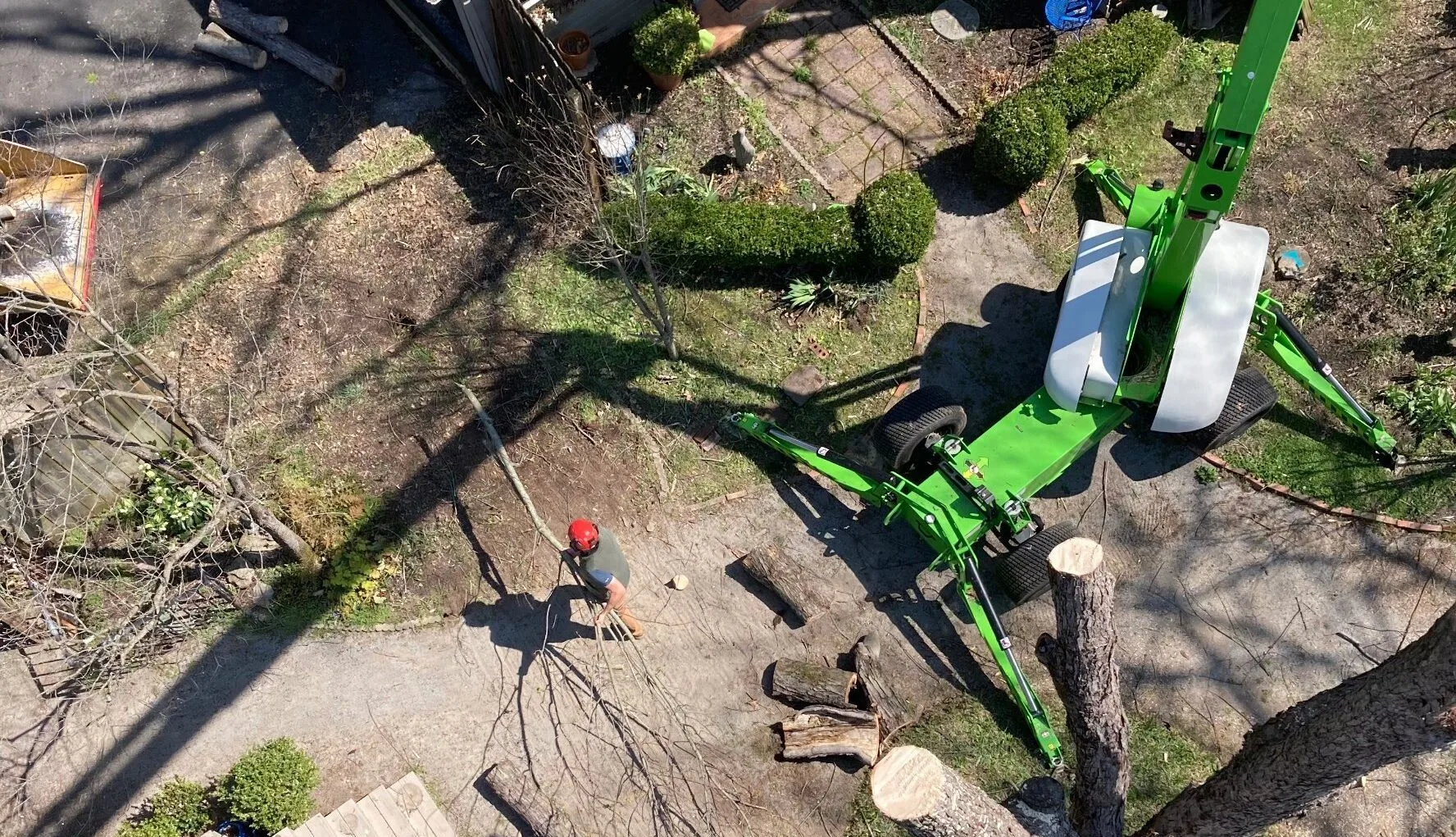 Jones Tree Care aerial photo of jobsite in Nashville